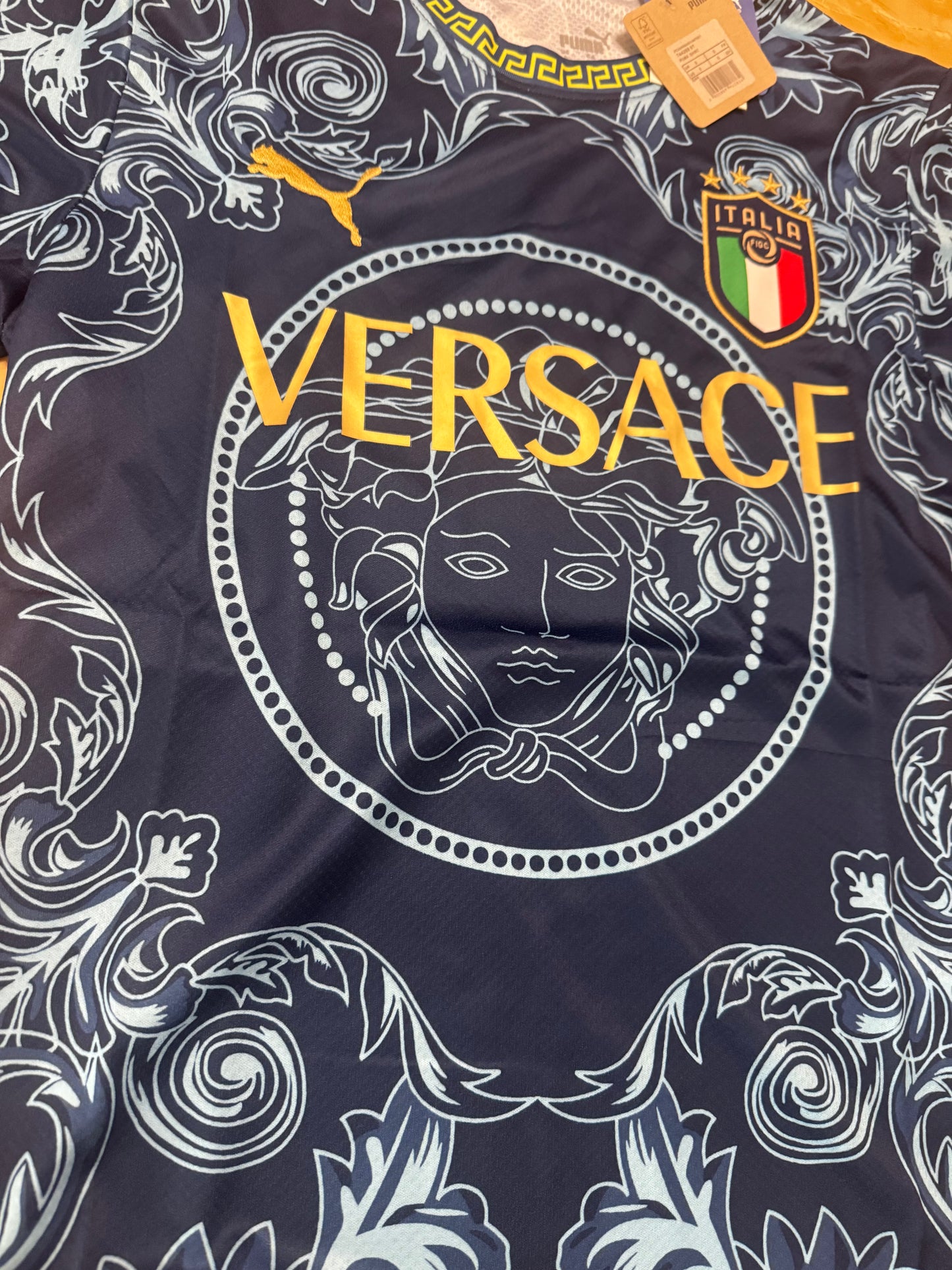 Italy X Versace Jersey 2023 Blue Edition
