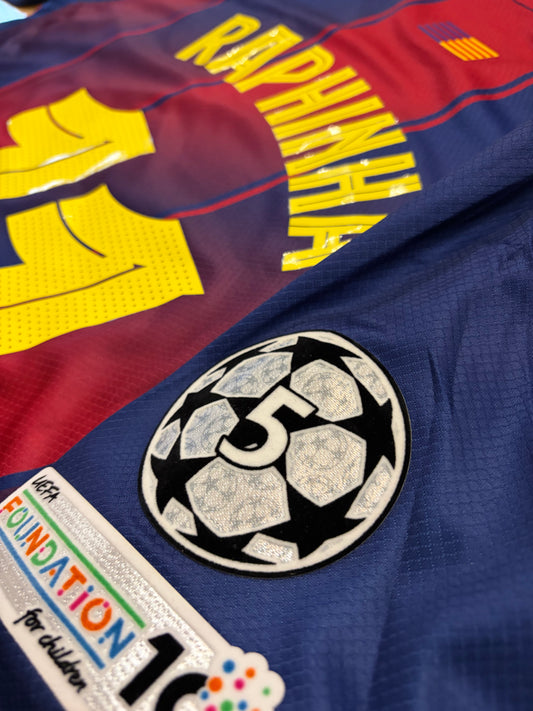RAPHINHA Barcelona Home Kit 2025/26